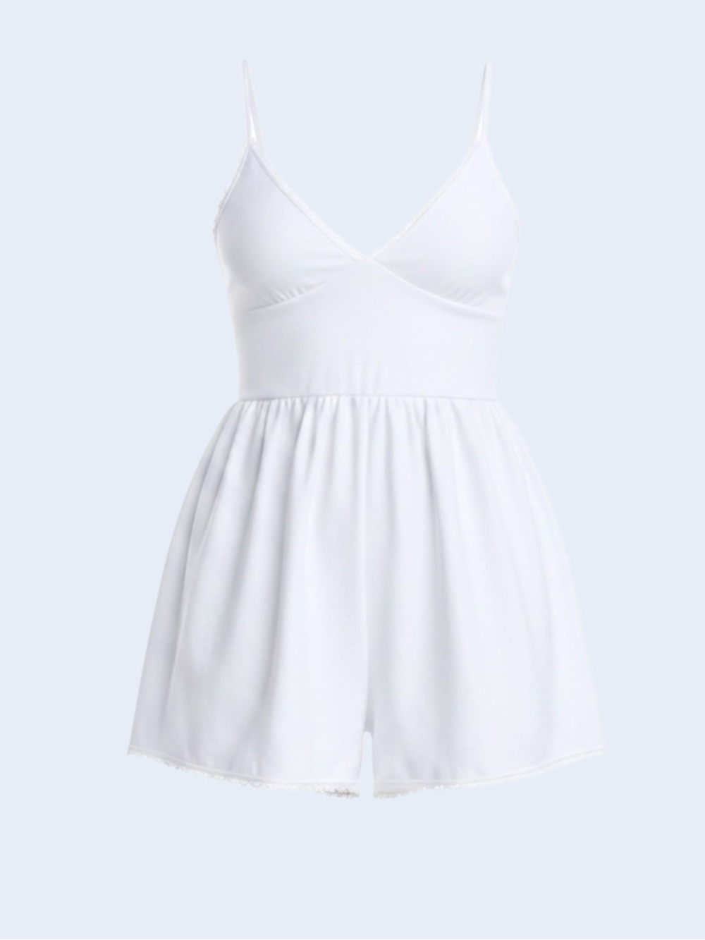 Susana Monaco String V Romper, Sugar - Picture 2 of 15